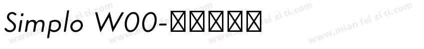 Simplo W00字体转换